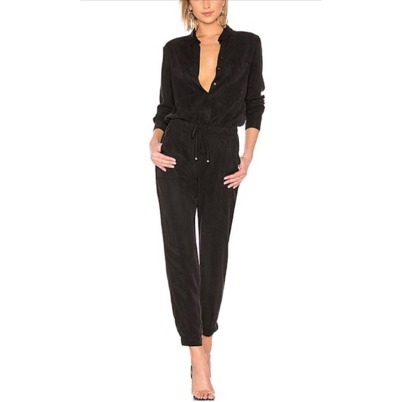 YOUNG FABULOUS & BROKE tencel black PANTS - Picture 1 of 6